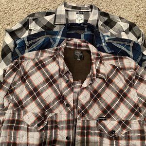 Diesel 3 Shirts Plaid  | Men's L
